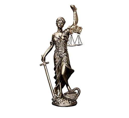 JKUDTQL Estatua de Dama de la Justicia de 12 Pulgadas, Escultura de Diosa Ciega con Escamas, Ángel Griego de la Ley | Ya disponible en tu tienda friki favorita! En mundofriki.es!
