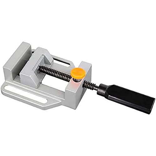 Image of AASONS Adjustable Drill Press Vice Clamp With Quick Release Mini Vice Drill Clamping Tool Size 60mm X 70mm | Aluminium, Vice Grips & Locking Tool DIY Carving Tools Mini Clamp Table Bench Drill Vice