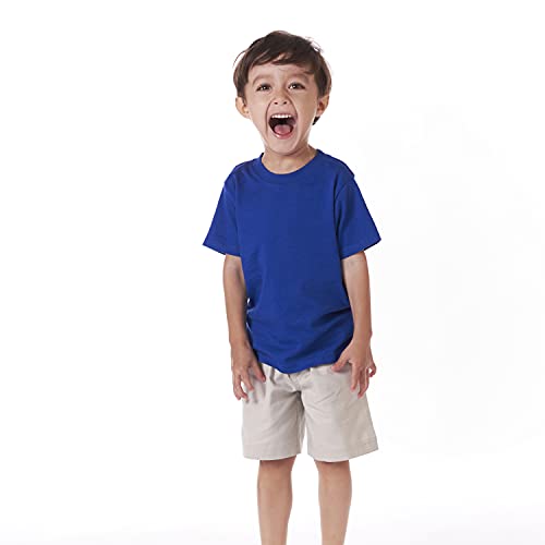 Image of Gerber Baby & Toddler 5-Pack Solid Short Sleeve T-Shirts Jersey 160 GSM