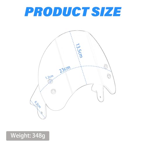 Protection vent Monkey 125 en aluminium bleu contre les projections - 2