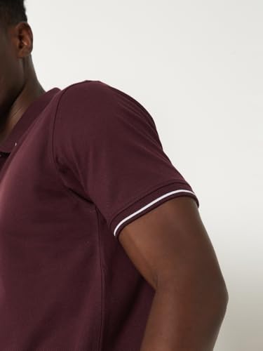 Image of Max Men's Polycotton Half Sleeves Regular Fit Solid Polo T-Shirt