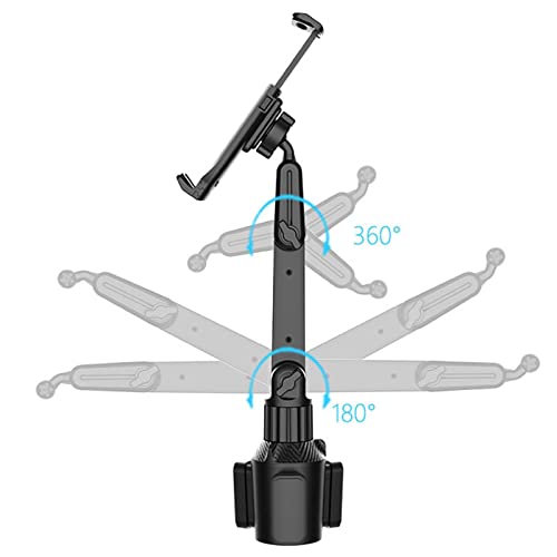 Porta-copos Suporte para Tablet 360° Ajustável Smart Phone Holder Car Inclinação 270° Base Triangula