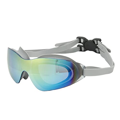 SPYMINNPOO Swimming Goggles, Anti Fog Silicagel Swim Glasses with PC Mirror Unisex Swimming Goggles (Gray), SPYMINNPOO5kd2uhxqn8-12