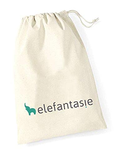 Elefantasie Kleines Stofftier PERSONALISIERT Teddybär mit Name Bedruckt Kuscheltier Plüschtier 25cm Bär pink