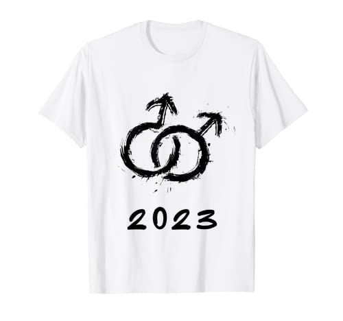 Hombre Salir del armario 2023 para hombres homosexuales Pride CSD Camiseta