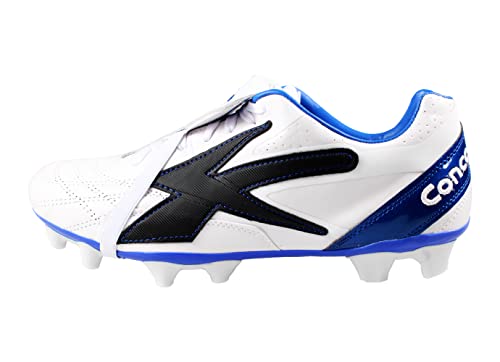 Concord Leather Soccer Cleats Style S132XI Firm Ground White/Blue