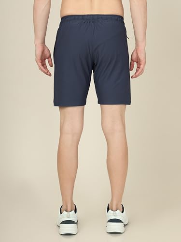 Image of TECHNOSPORT Mens Regular Fit Solid Shorts for Gym, Workout & Sports with Anti Microbial, Techno Dry