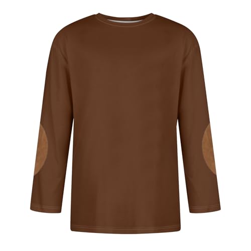 3/4 Sleeve Shirt Men Solid Color Crew Neck Baseball T-Shirts Casual Loose Fit Tees Three Quarter Sleeve Tops2