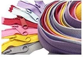 YKK® 30 Inch 6pcs Assorted Hottest Colors YKK® #4.5 Handbag Zippers – Extra-Long Pull Closed Bottom
