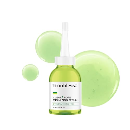 Troubless Clear Plus Pore Minimizing Serum - Hydrating and Moisturizing Face Serum with Niacinamide for Smoother Skin - Gentle, Lightweight & Fast Absorbing - Korean Skin Care 1.01 fl oz