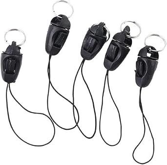 10Pcs Black Nylon Lanyard Straps, Short Lanyards Detachable Buckle Pendant Buckle Mobile Phone Accessories for Mobile Phone Lariat USB Drive Keys DIY Supplie