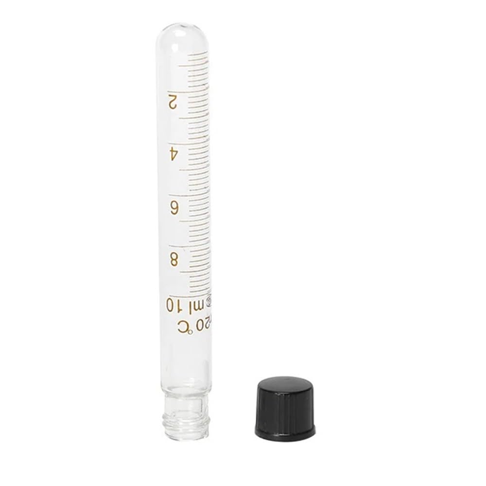 Laborgeräte und -ausrüstung 6 teile/paket 20-25-30-50ml Glas Zentrifugenröhrchen Mit Schraube Deckel Graduierten Röhrchen Mit Abdeckung Runden Boden(50ml)