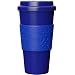Copco Acadia Double Wall Insulated Travel Mug with Non-Slip Sleeve, 16-Ounce (Translucent Navy)