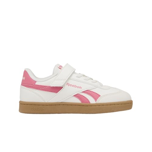 Reebok Baskets Smash Edge Elastic & Top Strap - Unisexe - pour Enfant, Chalk Passionpink Sgum1, 28 EU