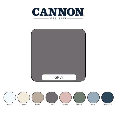 CANNON Heritage Solid Sheet Set Grey Polyester 6-Piece King Sheet Set, Solid Color Themed, for Men and Women, Oeko-TEX Certified Confidence by CANNON - Used condition - Image 4