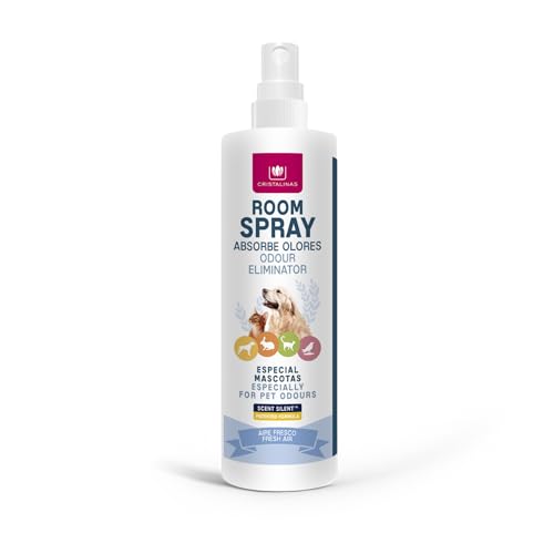 CRISTALINAS | Ambientador Spray Pulverizador Absorbe Malos Olores | Especial Mascotas | 100ml | No Contiene Gas (Aire Fresco)
