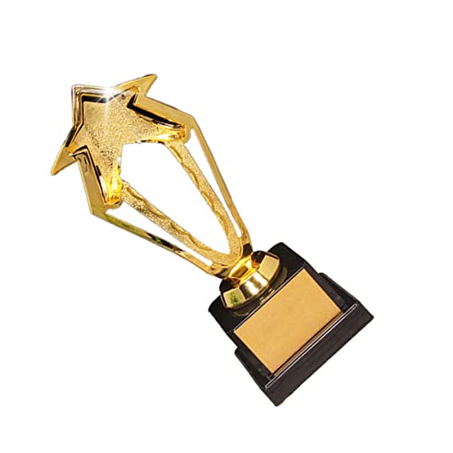 jojofuny Pacote com 3 troféu de estrela dourada troféu de ouro troféu de troféu de prêmio troféu de