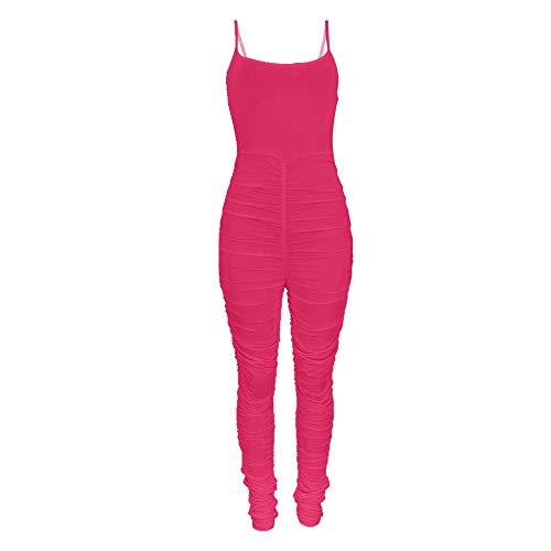 NOBRAND - Mono plisado para mujer Rojo rosso S