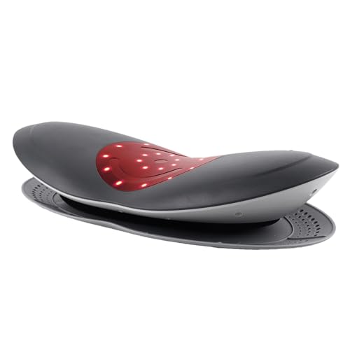Masajeador de columna lumbar, dispositivo eléctrico inflable de espalda, con apagado automático, cojín masajeador con compresa caliente y vibración para espalda baja