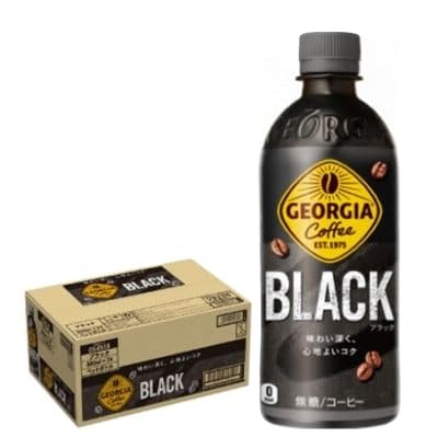 (毎月定期便)ジョージア ブラック500mlPET×24本全3回