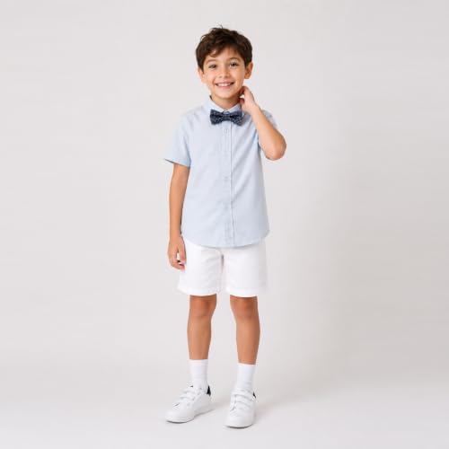 Image of Mud Kingdom Little Boys Dress Shirts Short Sleeve Cute Summer