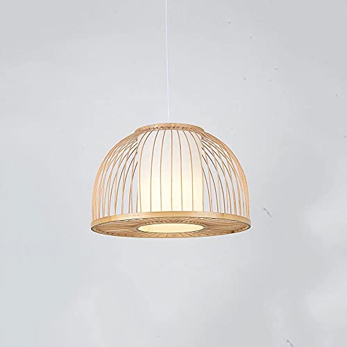 Iluminación Colgante de Bambú estilo sudeste asiático con pantalla de ratán 2