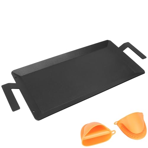 Carbon Steel Griddle - Professional Cookware Griddle Pan for Induction, Stove Top, Gas Grill, Cooktop, Electric and more, 24