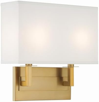 Crystorama Durham 2 Light Vibrant Gold Sconce