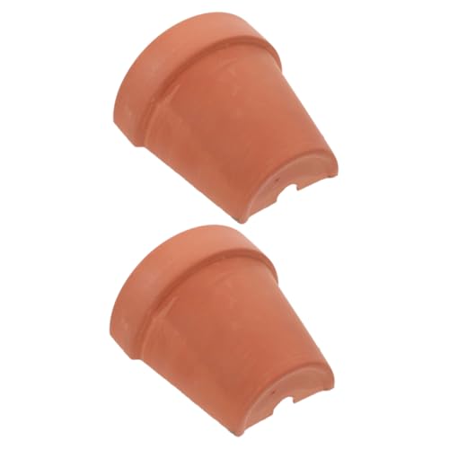 HOMOBABE - HOMOBABE 2 Pièces Trou De Cachette De Tortue Terrarium pour Reptiles Décorations D'aquarium Habitat Cachette De Tortues pour Aquarium Grotte Rochers Terrariums Petit Argile