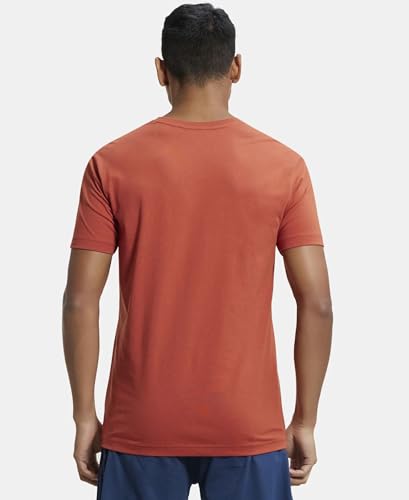 Image of Jockey 2726 Men's Super Combed Cotton Rich Solid V Neck Half Sleeve T-Shirt