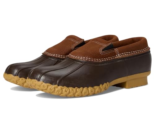L.L.Bean Men's Rubber Moc Slip-On Rain, Allspice/Bean Boot Brown/Gum, 11.5