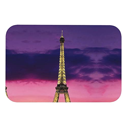 Tapis de bain séchage rapide terre de diatomée violet tapis de douche imprimé antidérapant - 8
