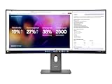 Lenovo ThinkVision P40WD-40 - LED-Monitor - gebogen - 101.6 cm (40') (39.7' sichtbar) - 5120 x 2160 5K @ 120 Hz - IPS - 400 cd/m² - 2000:1 - HDR10-4 ms - Thunderbolt 4, HDMI, DisplayPort