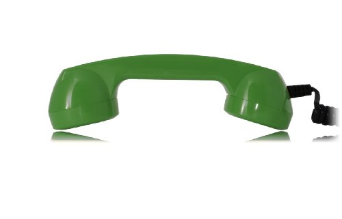 Image of Opis 60s Micro - Retro Mobile Phone handset for Android Smartphones, Tablets, notebooks and Mobile Phones in The Shape of a Classic Telephone Receiver (Green)