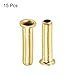 PATIKIL 2.5mm Tube Brass Compression Fittings, 10 Pack Insert Tube Support Compression Sleeve Fitting