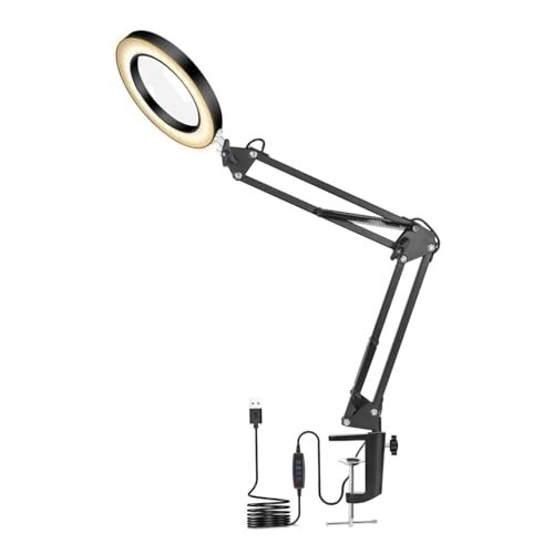 Loupe 5x avec lumière pour éviter la fatigue visuelle lors de la lecture