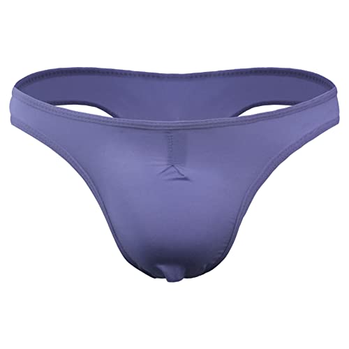 JEERLEEP Mens ice Silk G String Thong Pleats Underwears