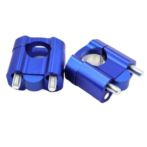 Riser Guidon Moto Fatigué des Douleurs au Dos Rehausseur Universel 22mm 28mm Bleu Pitbike