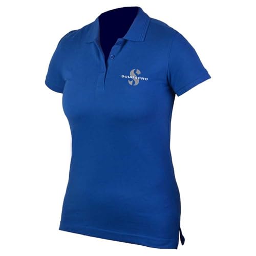 Polo Bleu Sea SCUBAPRO vêtement femme taille L multicolore