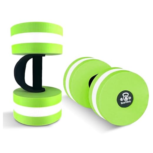 NewFitBody Water Dumbbells Set for Pool Weights - Aquatic Fitness Weights for Effective Water Workouts, water aerobics weights & Therapy - Celebrate Health and Wellness with pool exercise equipment