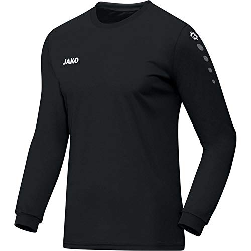 JAKO Herren Trikot Team (Langarm) Schwarz L