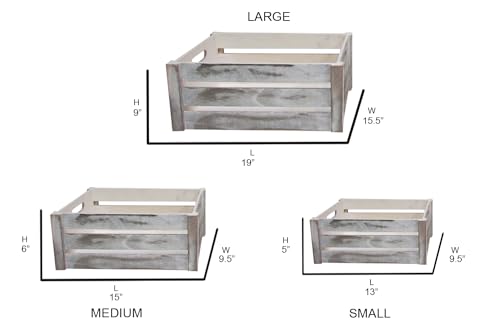 Admired-By-Nature-Wooden-Crates-Storage-Container-Big-Rustic-White-Set-of-3-Farmhouse-Style-Decorative-Baskets-for-Home-Decor-Rustic-Decor-Nesting-Stackable-Organizers-Distressed-Wood-Crates Admired By Nature Wooden Crates Storage Container Big Rustic White Set of 3 Farmhouse Style Decorative Baskets for Home Decor Rustic Decor Nesting Stackable Organizers Distressed Wood Crates
