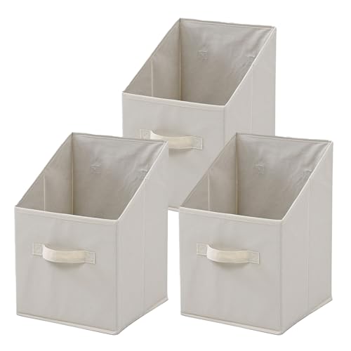 山善 縦型収納ボックス YTCF-3PT(BE)