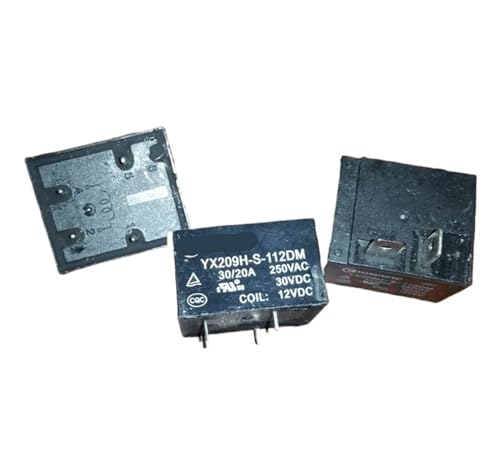 Relé YX209H-S-112DM de 4 pines T91-1A-12V-30A para recambio de circuitos electrónicos de 12V