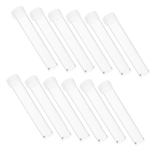 NAMOARLY 25pcs Plastic Test Tube Lids Laboratory Test Tube Storage Leak-Proof Stopper Science Experiment
