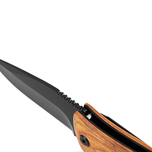 KetDirect Personalized Engraved Folding Knife for Boyfriend Husband from Wife Girlfriend - for Valentines Birthday Christmas Anniversary - Camping Hunting Knives with Pocket Clip for Men