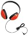 Califone CAF2800RD Listening First Stereo Headphones, Red