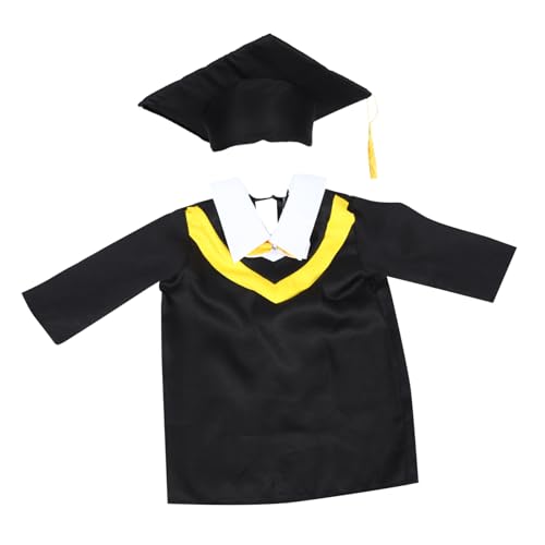 Healeved 1 Juego De Ropa De Médico Gorro Toga De Graduación Para Birrete De Graduación Toga De Graduación Para Traje De Graduación De Jardín De Infantes Traje De Fiesta De