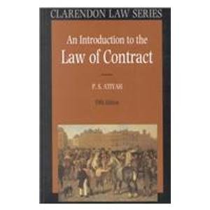 An Introduction to the Law of Contract (Clarendon Law Series): Atiyah ...