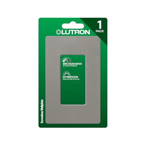 Image of Lutron Claro 1 Gang Decorator /Rocker Wallplate, Satin, Stone (1-Pack) | SC-1-ST